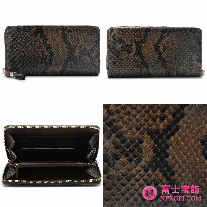 GUCCI/グッチ 2012年春夏新作TASSELチャーム付きラウンドファスナー長財布 224253 ENU1G 1271 